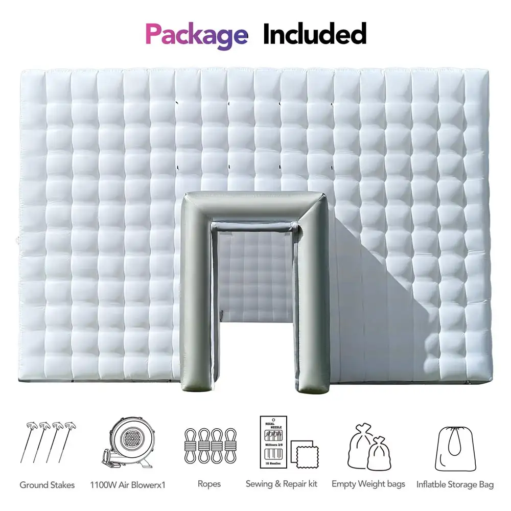 inflatable party tent with lights